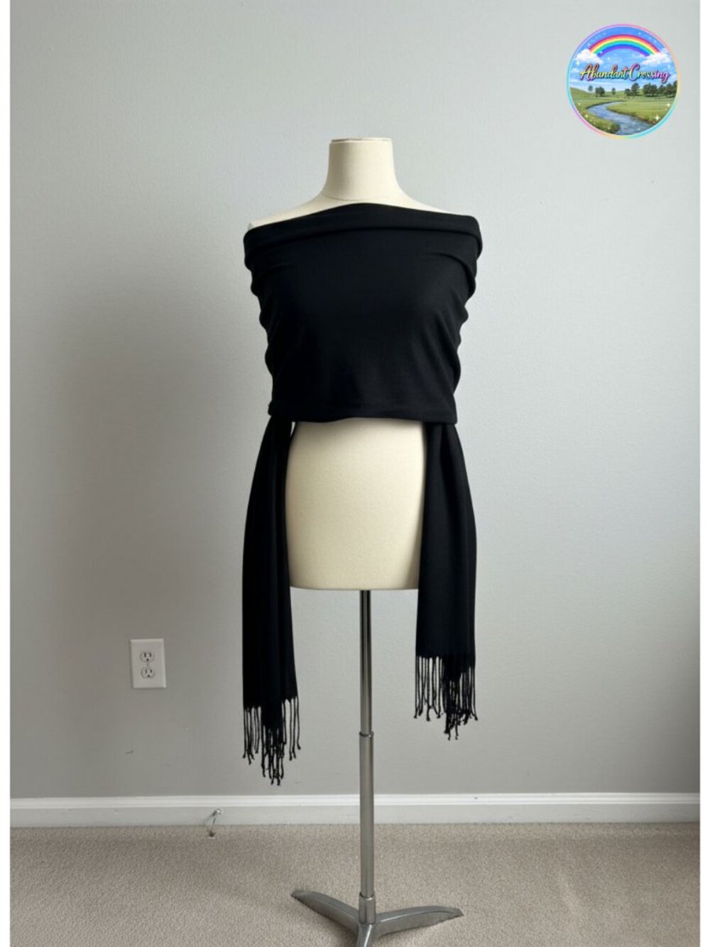 Pashmina Shawl Wrap Scarf for Women Soft Polyester Viscose Evening Dress Wrap